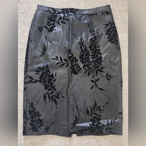 Clavin Klein Modern Black Floral Skirt